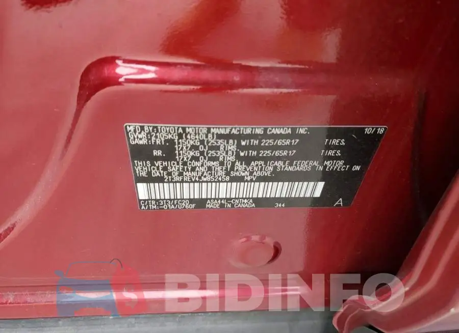 2T3RFREV4JW852458 Photo# 13