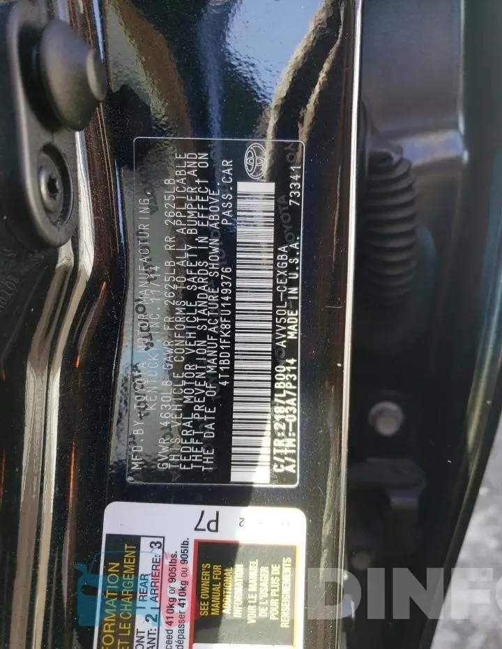 4T1BD1FK8FU149376 Photo# 13