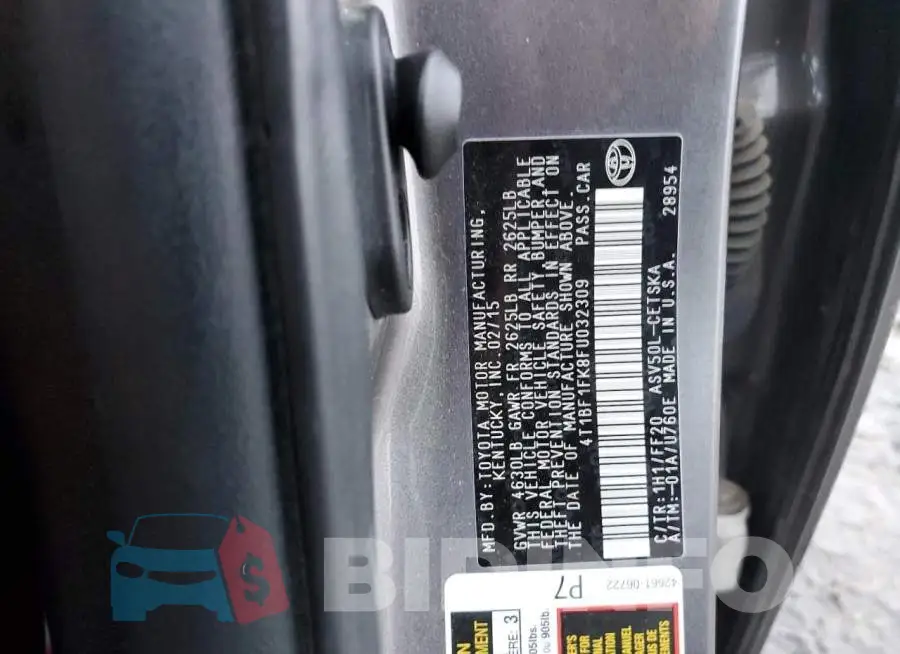 4T1BF1FK8FU032309 Photo# 12