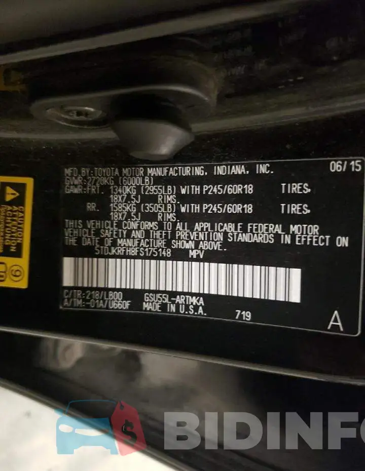 5TDJKRFH8FS175148 Photo# 13