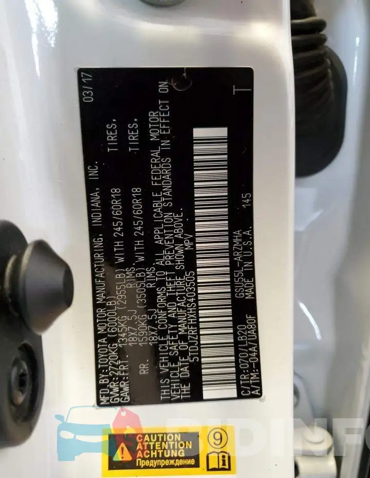 5TDJZRFHXHS403505 Photo# 12