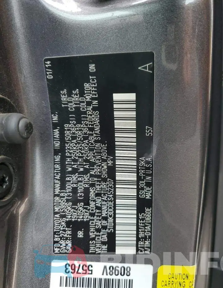 5TDXK3DC0ES452307 Photo# 14