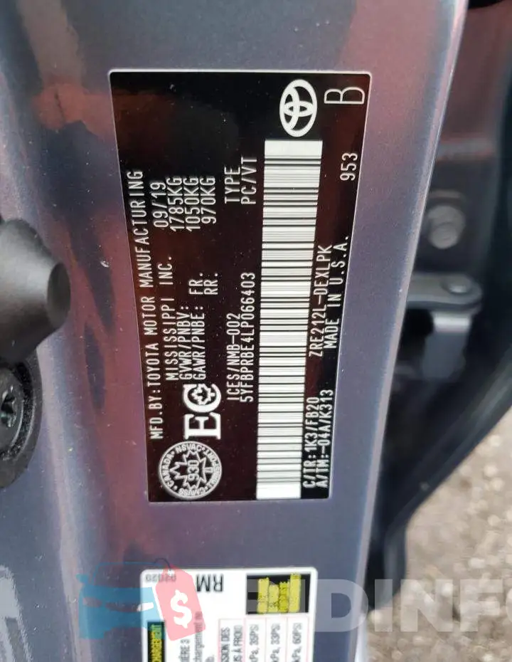 5YFBPRBE4LP066403 Photo# 12