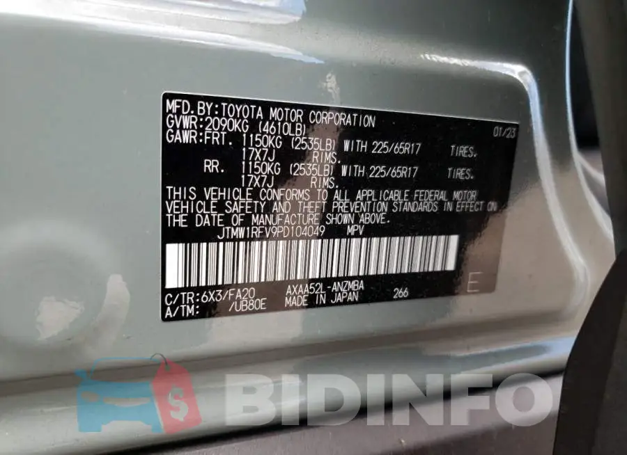 JTMW1RFV9PD104049 Photo# 13