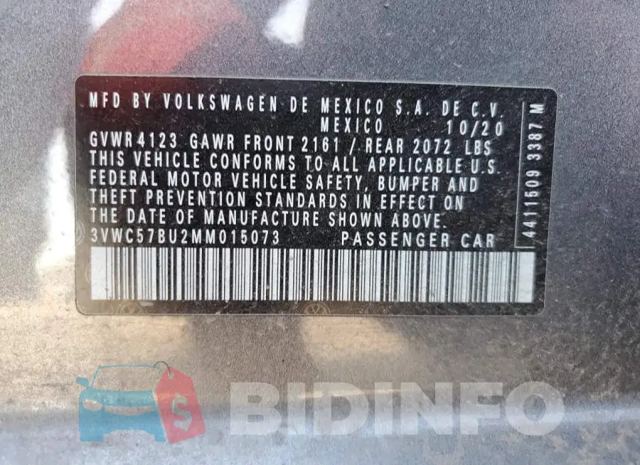 3VWC57BU2MM015073 Photo# 12