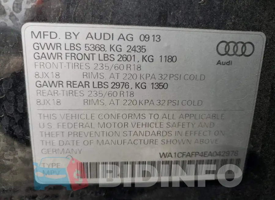 WA1CFAFP4EA042978 Photo# 12