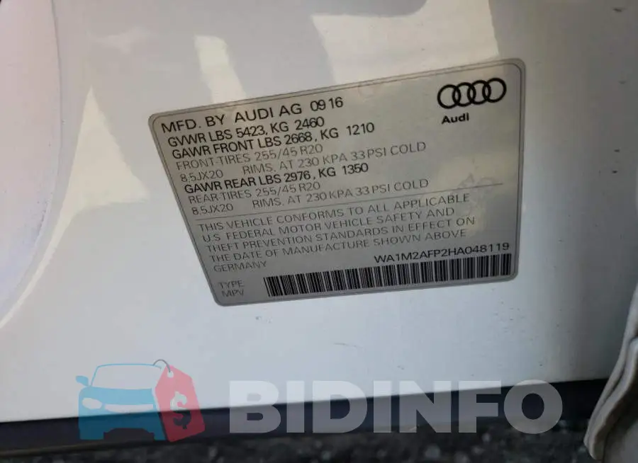 WA1M2AFP2HA048119 Photo# 12