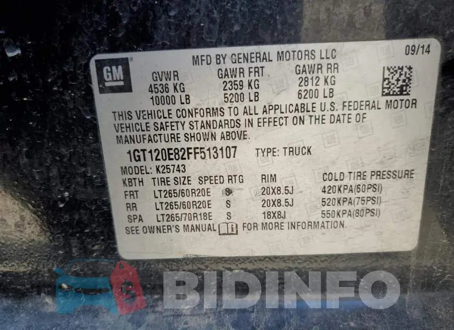 1GT120E82FF513107 Photo# 12
