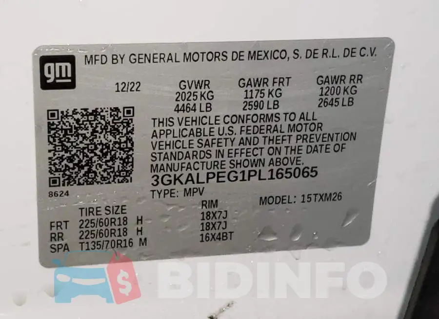 3GKALPEG1PL165065 Photo# 13