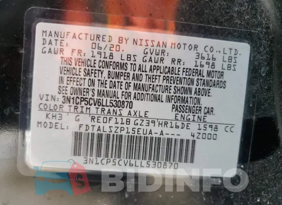 3N1CP5CV6LL530870 Photo# 13