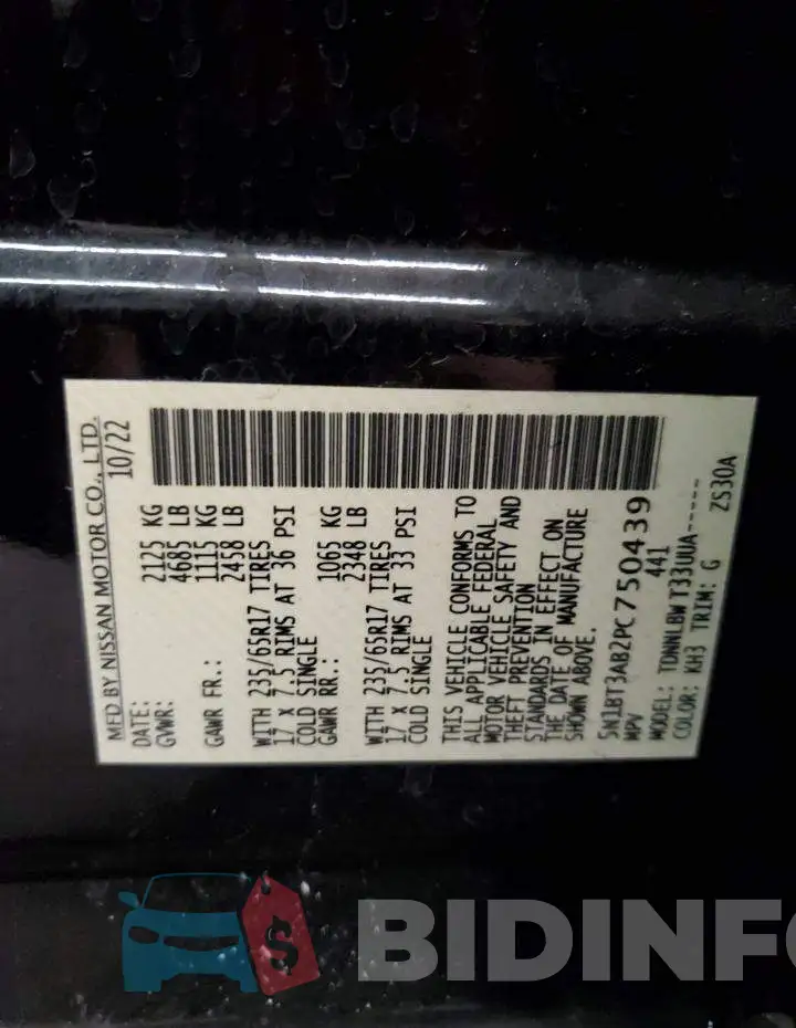 5N1BT3AB2PC750439 Photo# 12