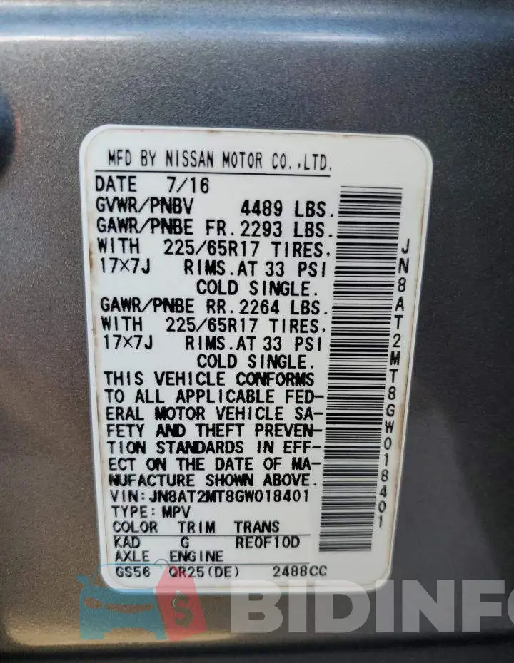 JN8AT2MT8GW018401 Photo# 12