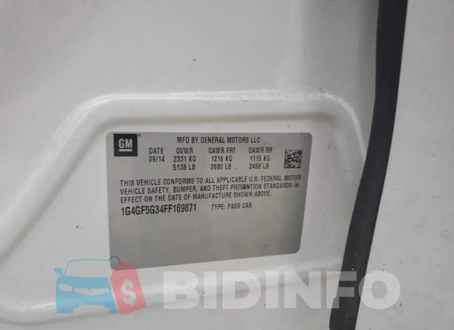 1G4GF5G34FF169871 Photo# 12