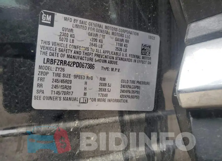 LRBFZRR42PD067386 Photo# 13