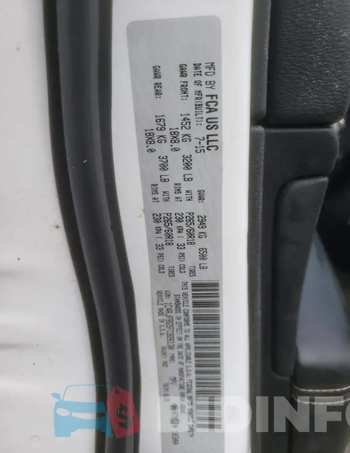 1C4RJFBG5FC926130 Photo# 13