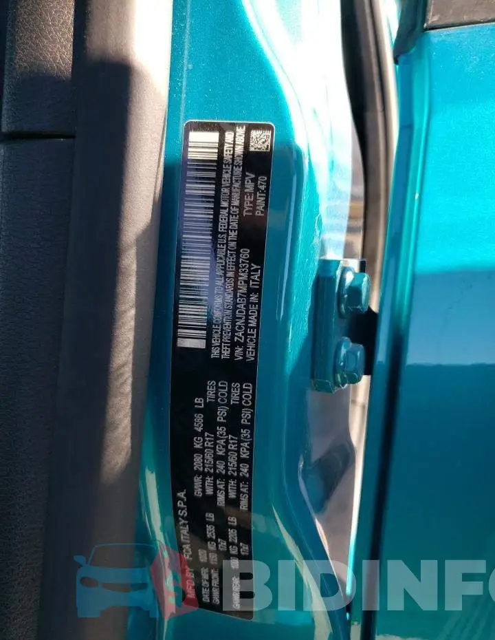 ZACNJDAB7MPM33760 Photo# 12