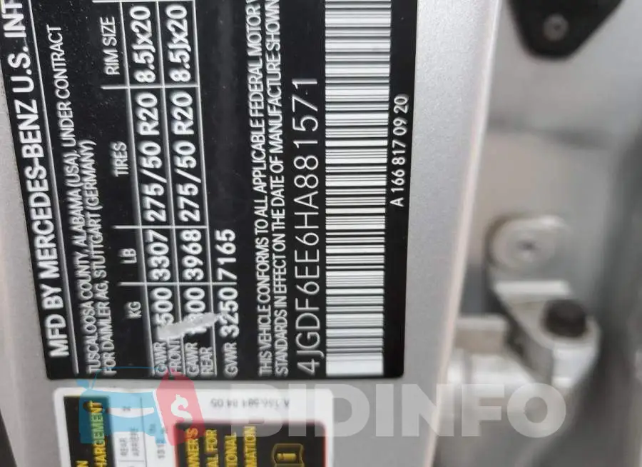 4JGDF6EE6HA881571 Photo# 12