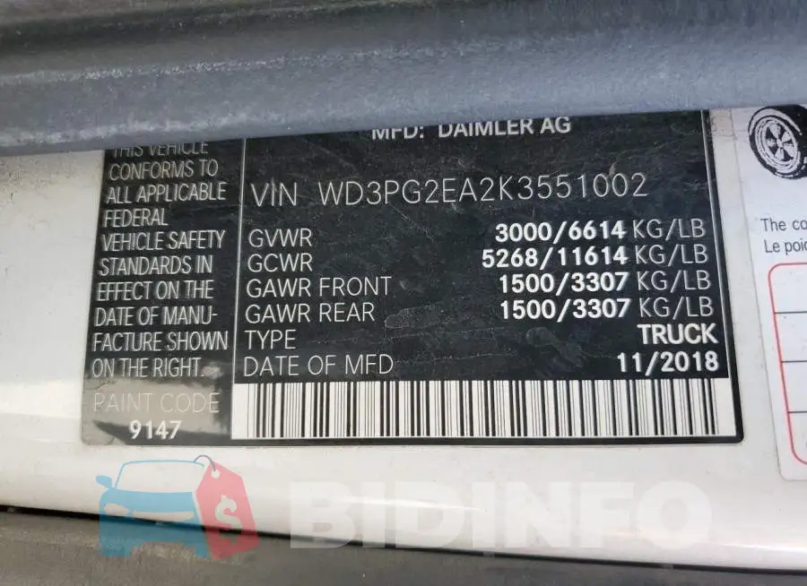 WD3PG2EA2K3551002 Photo# 13