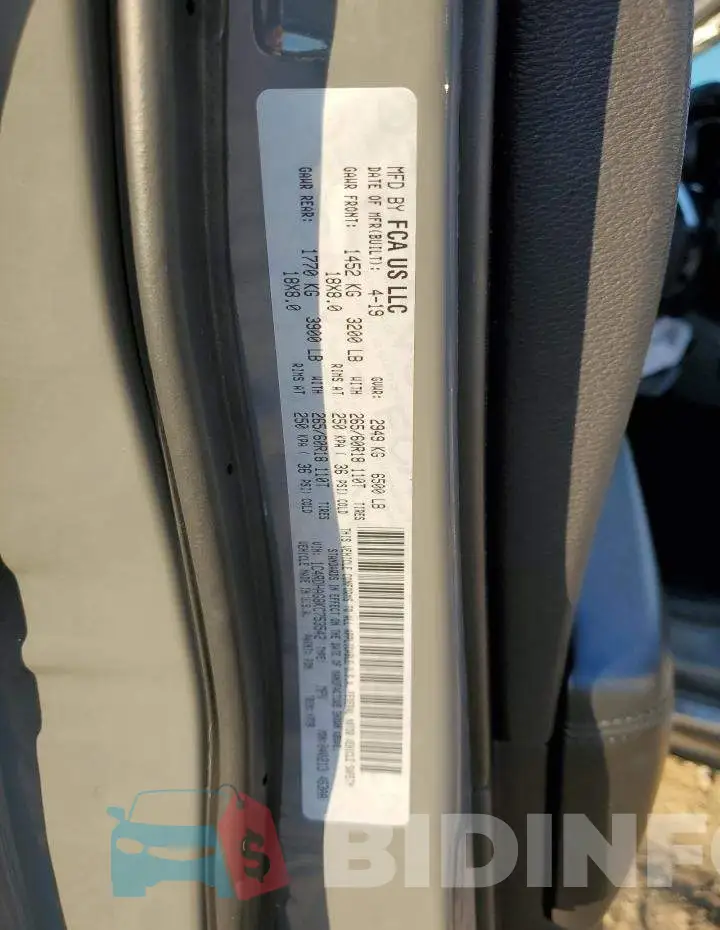 1C4RDHAG8KC753542 Photo# 13