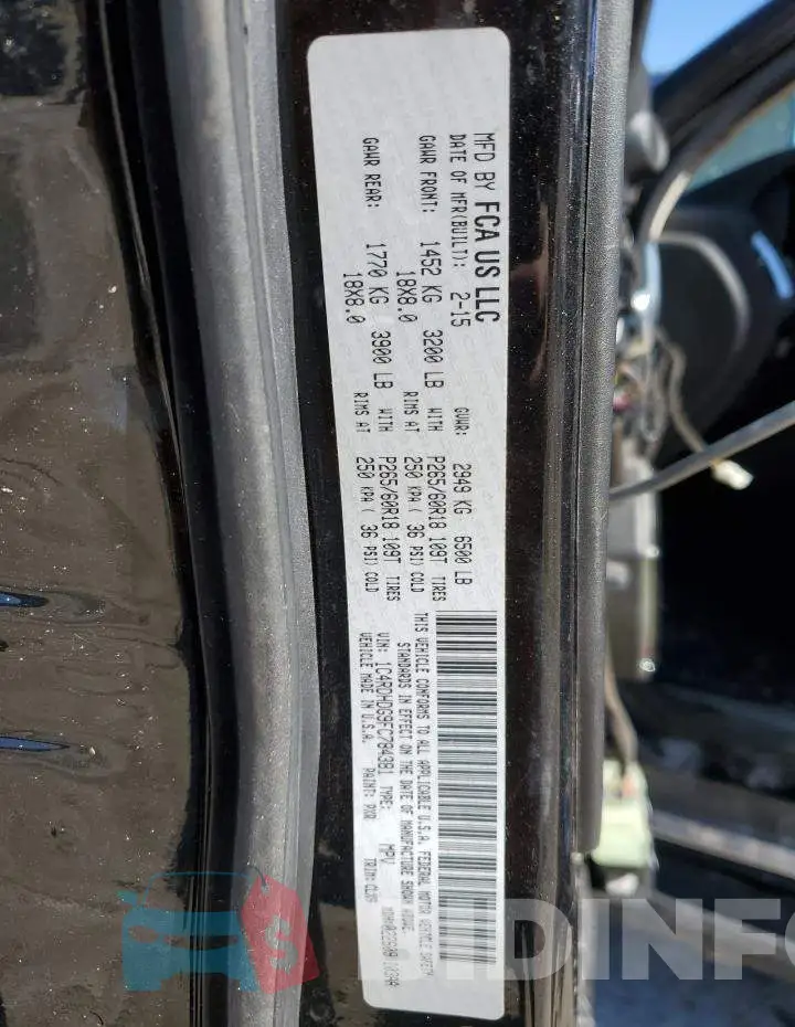 1C4RDHDG9FC784381 Photo# 14