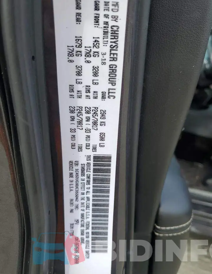 1C4SDJGJ7JC100291 Photo# 13