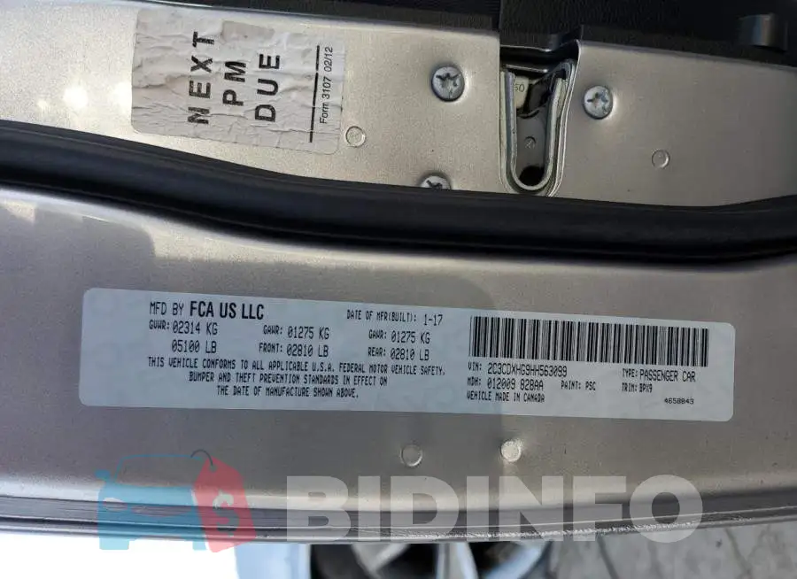 2C3CDXHG9HH563099 Photo# 12