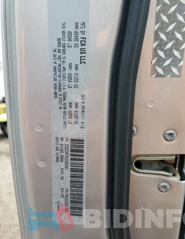 2C3CDXKT0JH299301 Photo# 12