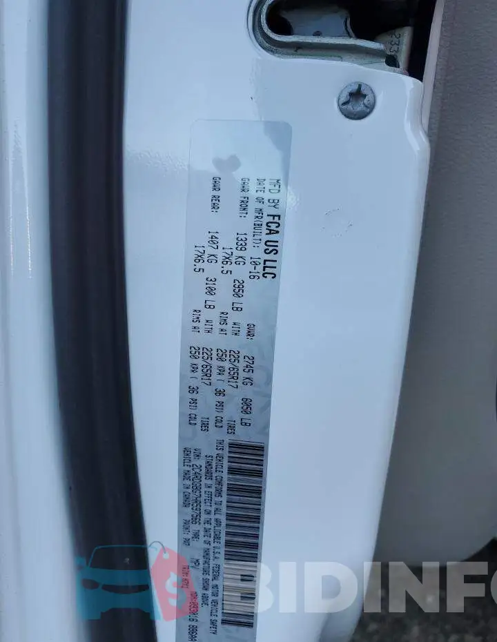 2C4RDGBG7HR597566 Photo# 13