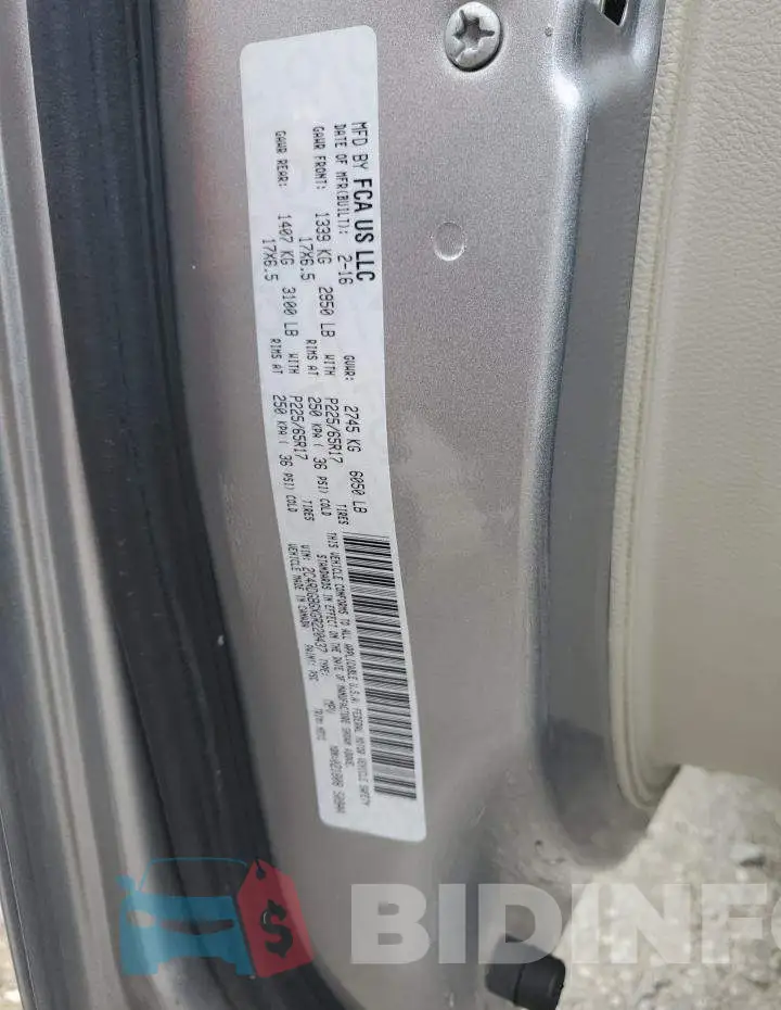 2C4RDGBGXGR220437 Photo# 13