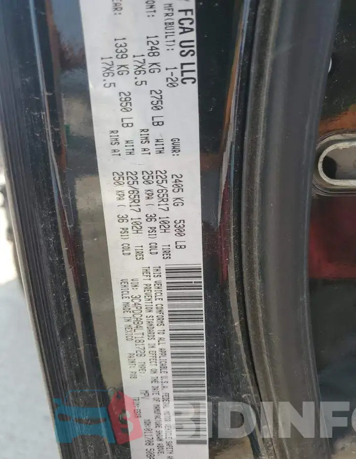 3C4PDCAB4LT181728 Photo# 13