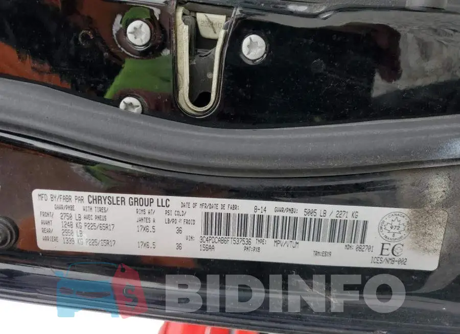3C4PDCAB6FT537536 Photo# 14