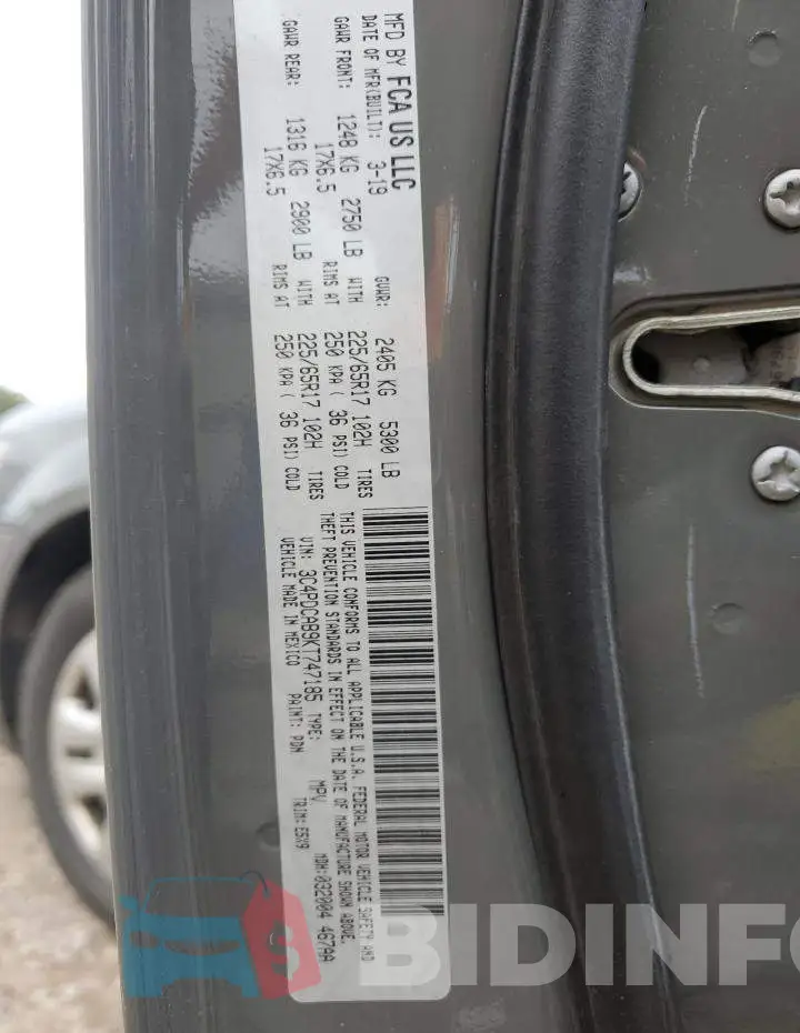 3C4PDCAB9KT747185 Photo# 13