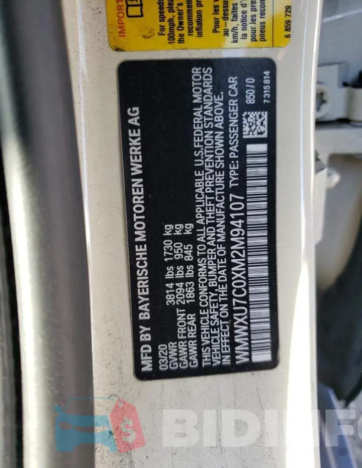 WMWXU7C0XM2M94107 Photo# 12
