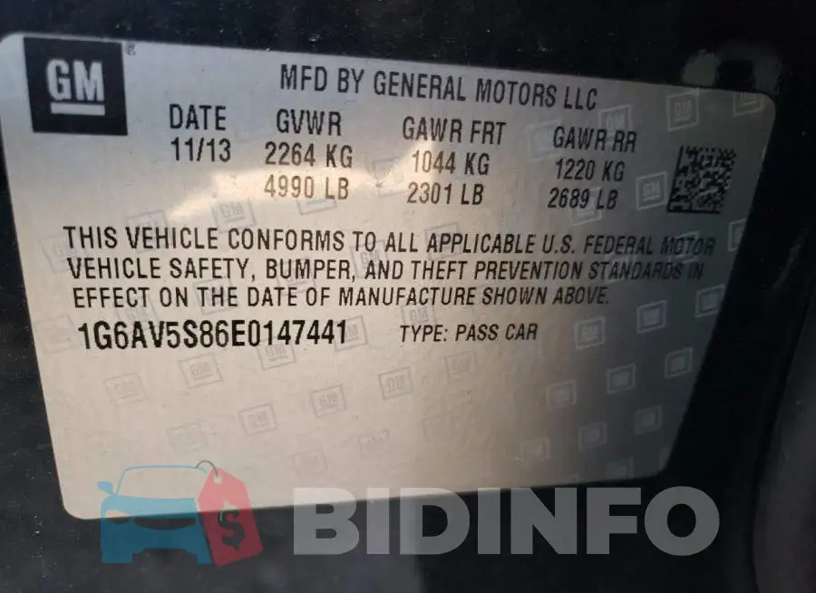 1G6AV5S86E0147441 Photo# 12