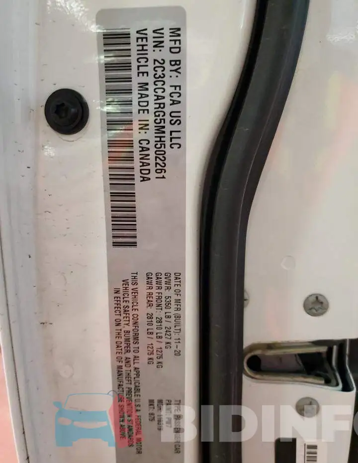 2C3CCARG5MH502261 Photo# 13