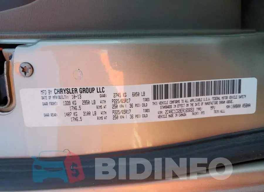 2C4RC1CG9ER165653 Photo# 13
