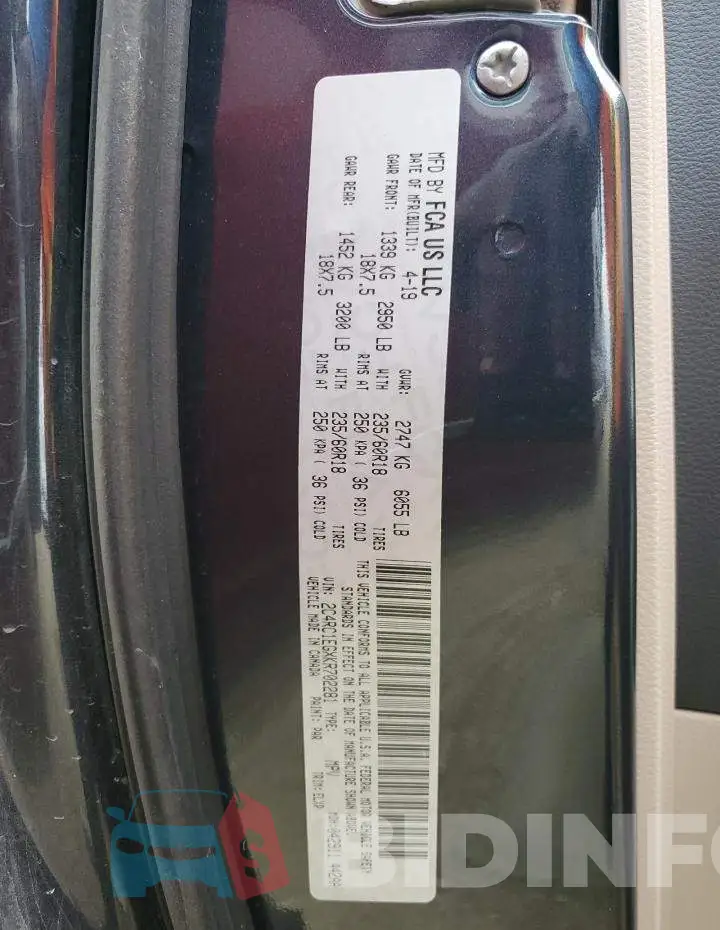 2C4RC1EGXKR702281 Photo# 13