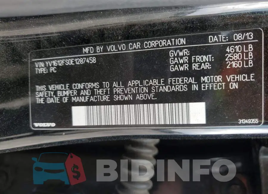 YV1612FS0E1287458 Photo# 13