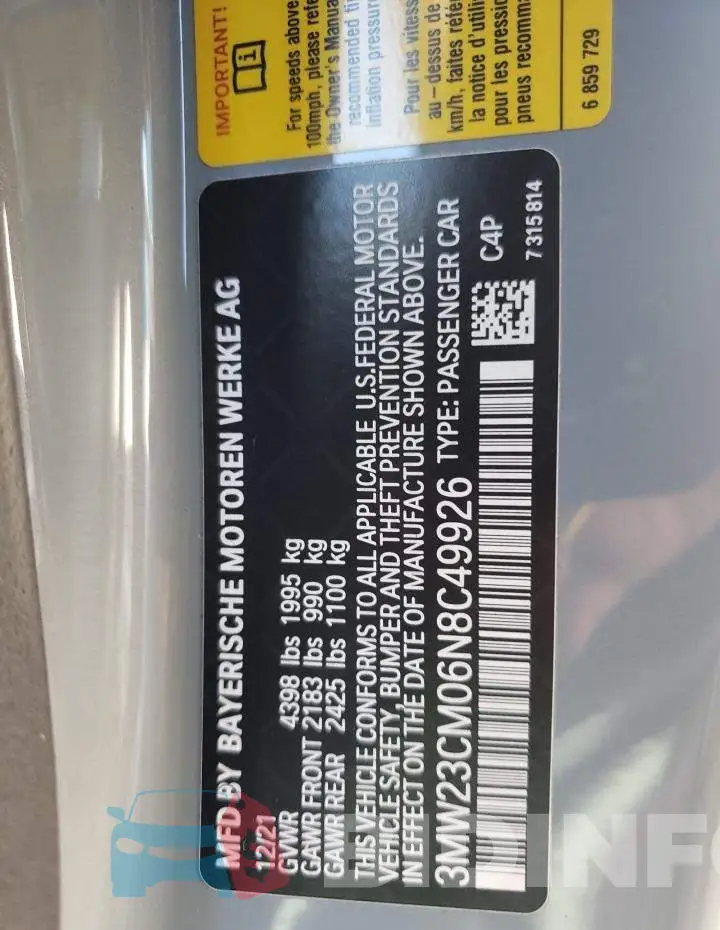 3MW23CM06N8C49926 Photo# 12