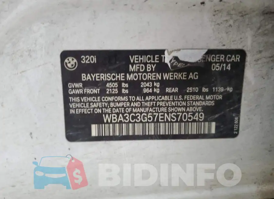 WBA3C3G57ENS70549 Photo# 12