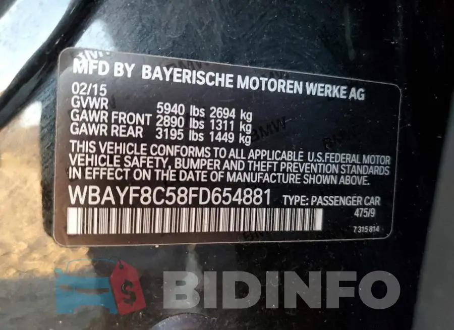 WBAYF8C58FD654881 Photo# 12