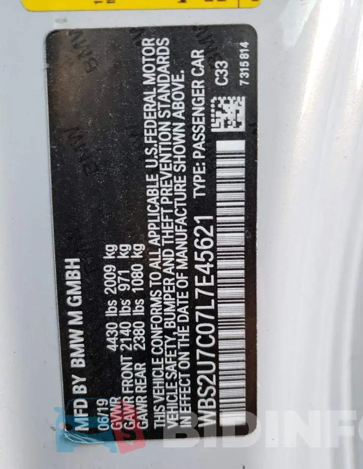 WBS2U7C07L7E45621 Photo# 12