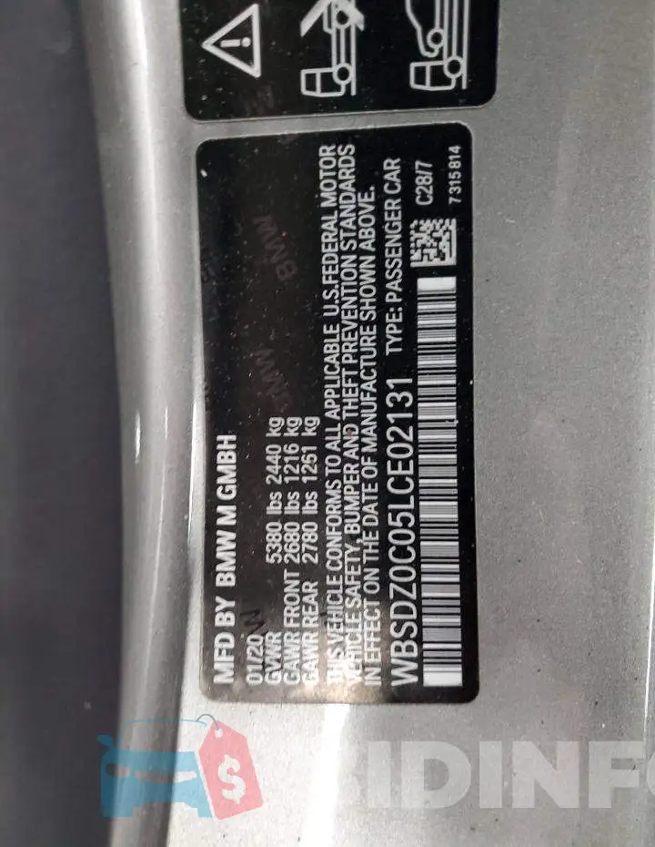 WBSDZ0C05LCE02131 Photo# 12