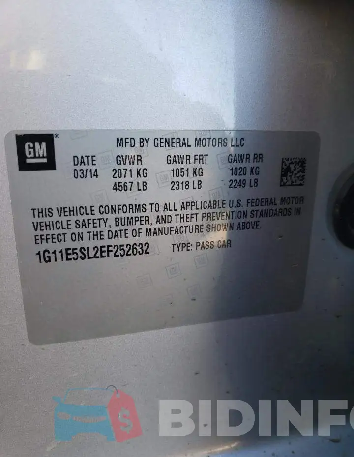 1G11E5SL2EF252632 Photo# 12