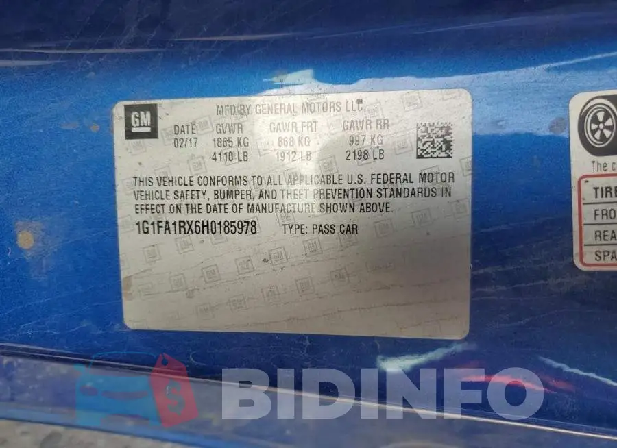 1G1FA1RX6H0185978 Photo# 13
