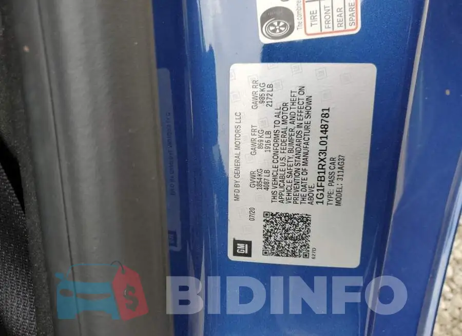 1G1FB1RX3L0148781 Photo# 12
