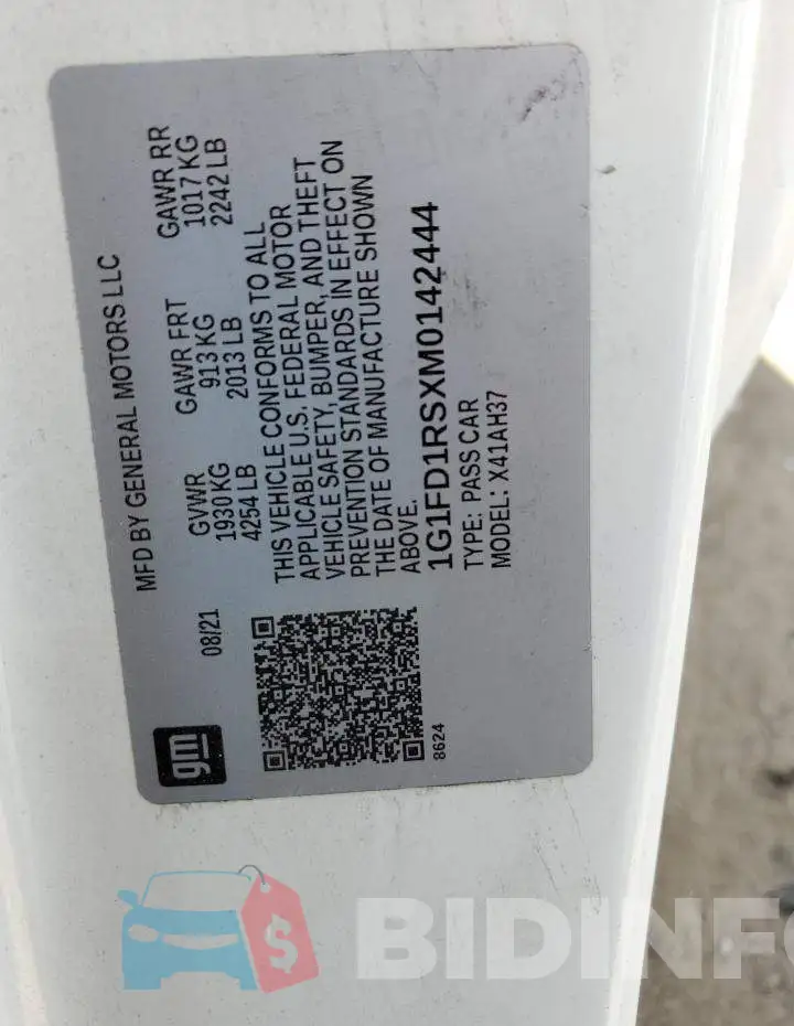 1G1FD1RSXM0142444 Photo# 13