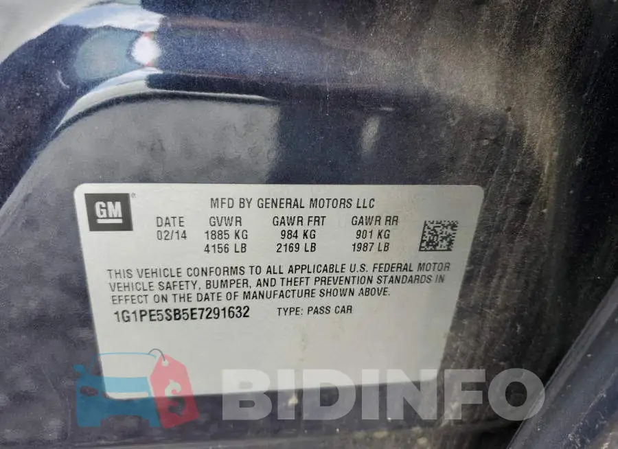 1G1PE5SB5E7291632 Photo# 12