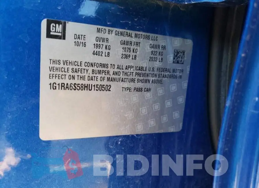 1G1RA6S58HU150502 Photo# 13