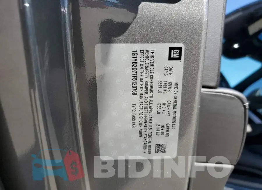 1G1YB2D77F5120768 Photo# 12